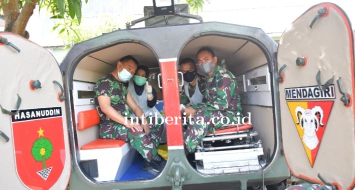 Kendaraan Tempur Tank Jadi Lokasi Vaksinasi Covid 19