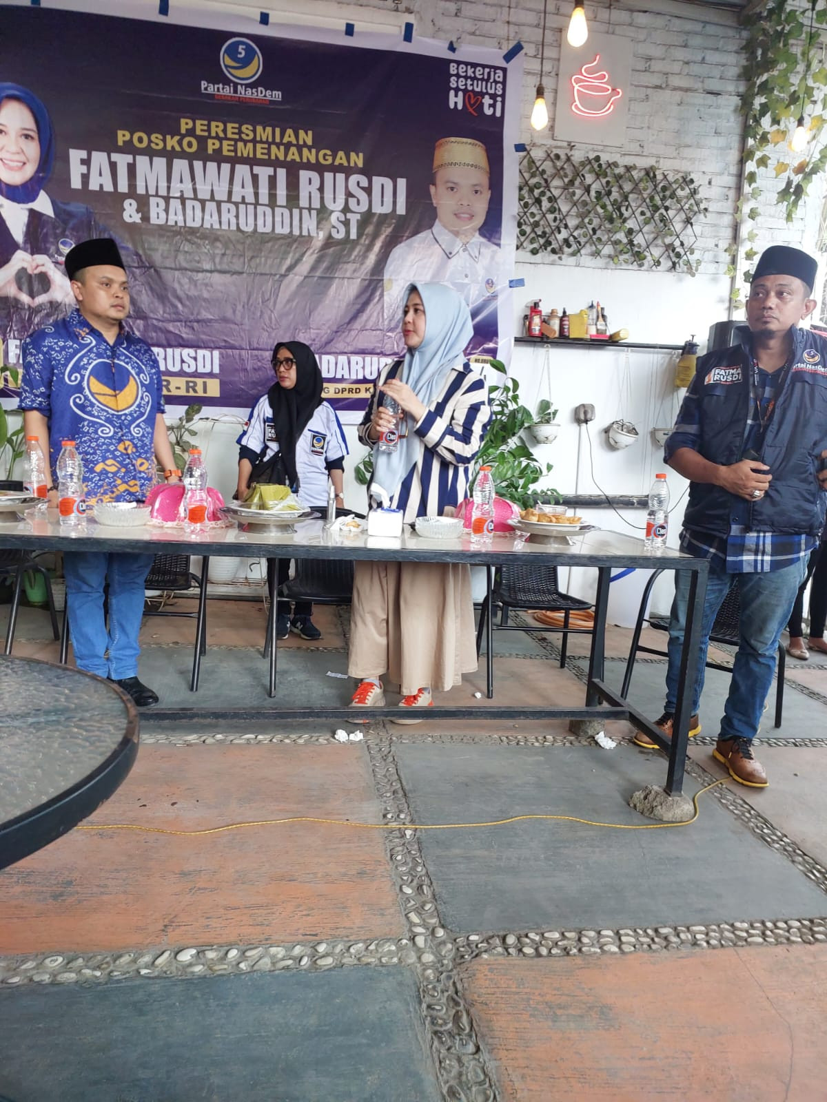 Fatmawati Rusdi Resmikan Posko Pemenangan di Kallongtala