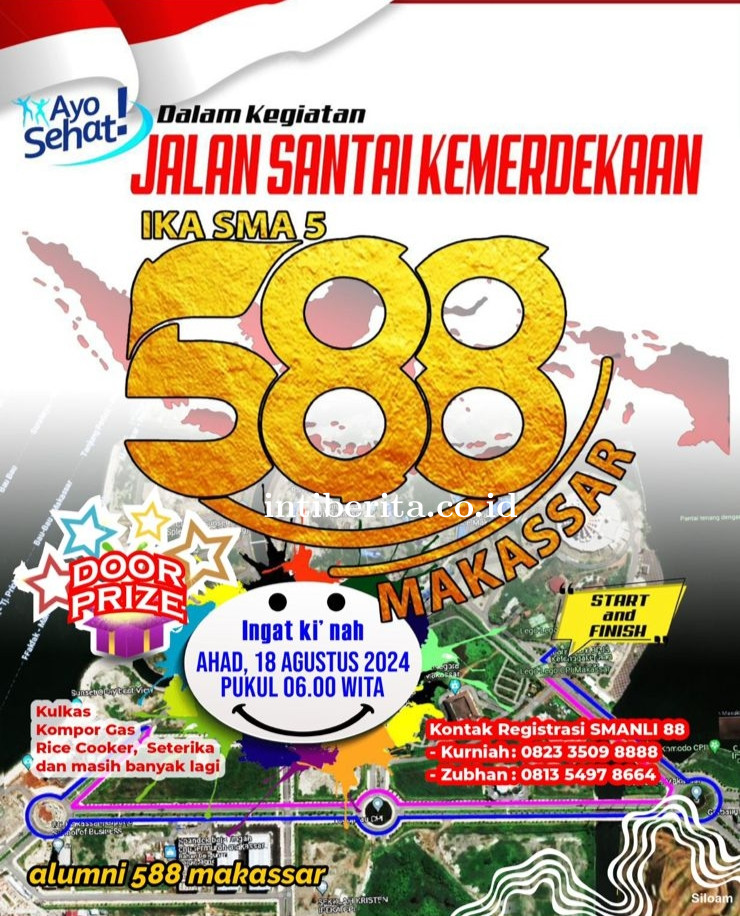 Peringati HUT RI, IKA 588 Makassar Bakal Gelar Jalan Santai, Catat Tanggalnya!