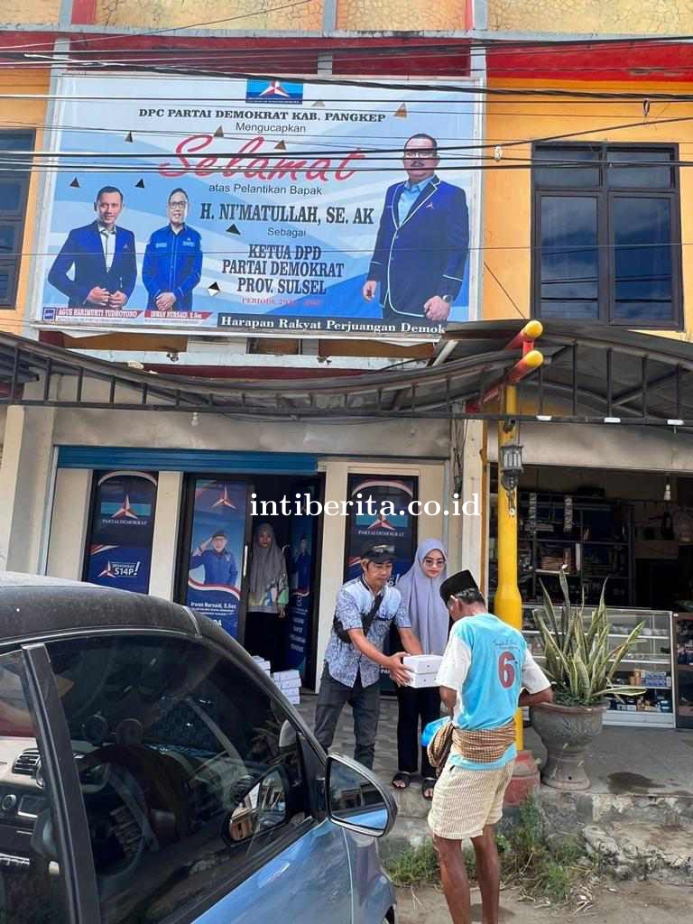 DPC Partai Demokrat Pangkep Peduli Berbagi Jumat Berkah