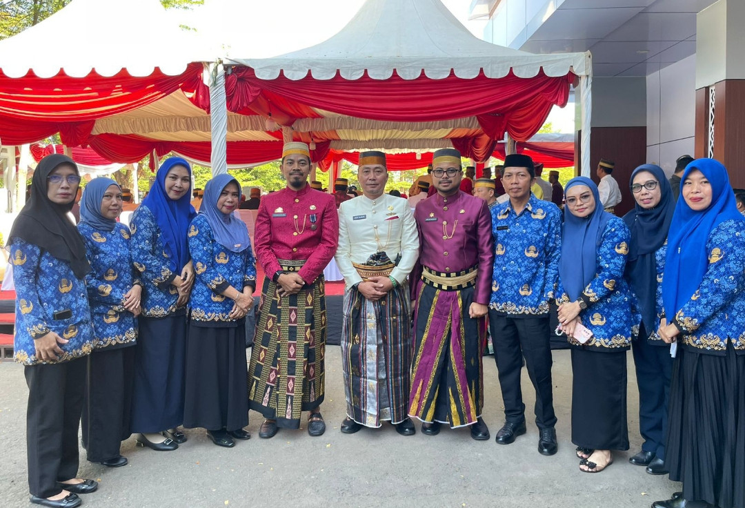 Jajaran Dispora Kab. Gowa Ikuti Upacara HUT Kemerdekaan RI Ke-79